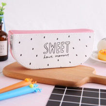 Load image into Gallery viewer, Sliced Fruits Leather Pencil Case

