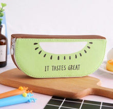 Load image into Gallery viewer, Sliced Fruits Leather Pencil Case
