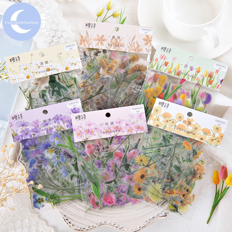 Flower Fair of Shire Series Floral Stickers – Original Kawaii Pen