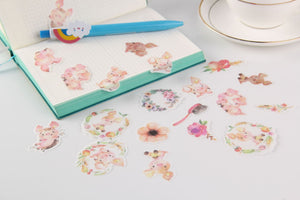 Kawaii Floral Stickers (6-Types)