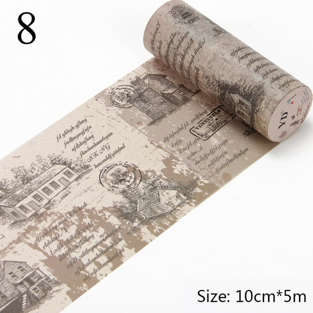 Vintage Style Newspaper Extra Wide Masking Tape Set – Original Kawaii Pen