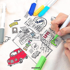 Premium Monami Sketch Markers (24 Colors)