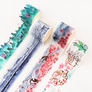 Japanese Landscape Floral Washi Tape (7 Designs)