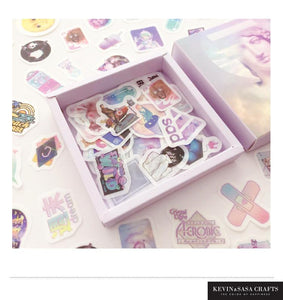 Cute Kawaii Cartoon Stickers- Deluxe Edition