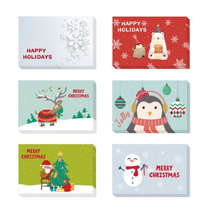 Joyous Xmas Cards Set (6pcs)