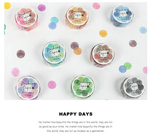 Colorful Candy Dots Masking Tapes (8 Designs)