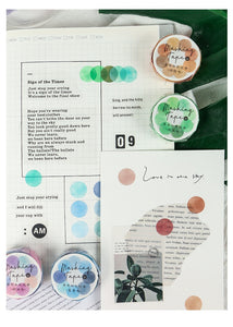 Colorful Candy Dots Masking Tapes (8 Designs)