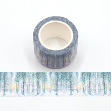 Load image into Gallery viewer, ❄️Snowy Forest Glitter Washi Tape

