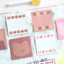 Load image into Gallery viewer, Original Kawaii Bear Sticky Notes
