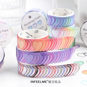 Colorful Heart Series Masking Tape