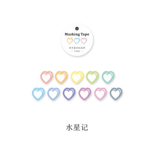 Colorful Heart Series Masking Tape