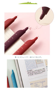 Kawaii Cartoon Design Gel Pen, Bookmark, Paperclip & Ruler (All in 1)