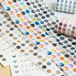 Morandi Dots Washi Tapes (12 Designs)