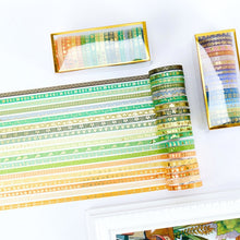 Load image into Gallery viewer, Morandi Gold Foiled Washi Tape Set (20pcs a set)
