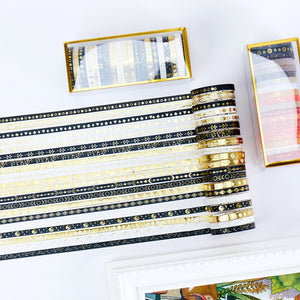 Morandi Gold Foiled Washi Tape Set (20pcs a set)