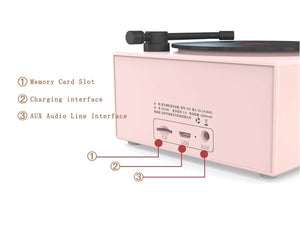 Retro Bluetooth Record Player