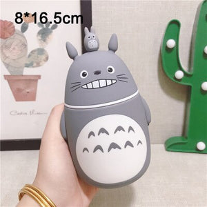 Japanese Anime Totoro Sports Water Cups Bottles Children Cup Kids Training  Bottle Vacuum Flask Stainless Steel Insulated Thermos Mug 350ML