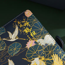 Load image into Gallery viewer, Japanese &quot;Missed-Time&quot; Gold Series Leather Notebook Planner
