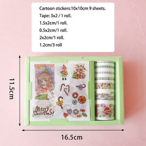Kawaii Washi Tape + Stickers Gift Set - Original Kawaii Pen