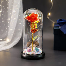 Load image into Gallery viewer, Exotic Rose in Glass Led Lamp (26 Designs)
