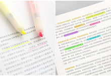 Load image into Gallery viewer, Knock Type Fluorescent Highlighter Set ( 6pcs)
