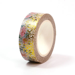 Floral Garden Gold Masking Tape