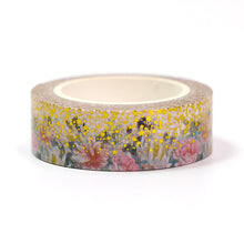 Load image into Gallery viewer, Floral Garden Gold Masking Tape
