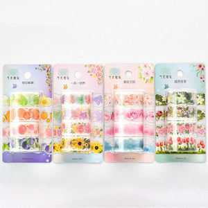Floral & Fruits Washi Tape Sets (4 Designs)