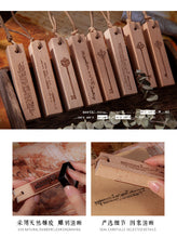 Load image into Gallery viewer, Da Vinci Cipher Key Series Wooden Stamp

