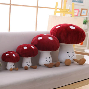 Kawaii Red Mushroom Plush Toy