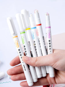 Multi-color Curved Line Highlighters (3 pcs)