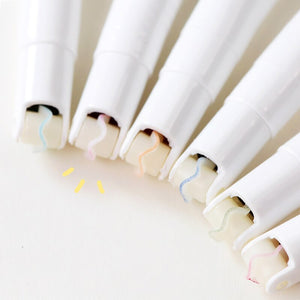 Multi-color Curved Line Highlighters (3 pcs)