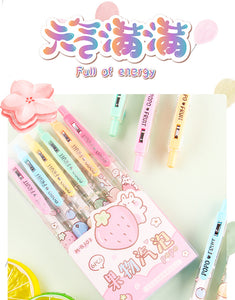 Kawaii Fruit Bubble Gel Ink Pen Set