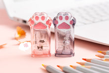 Load image into Gallery viewer, Cute Cat Paw Transparent Pencil Sharpener
