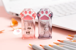 Cute Cat Paw Transparent Pencil Sharpener