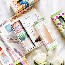 Load image into Gallery viewer, Colorful Patterns Washi Tapes (8 Designs)
