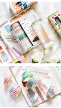 Load image into Gallery viewer, Colorful Patterns Washi Tapes (8 Designs)

