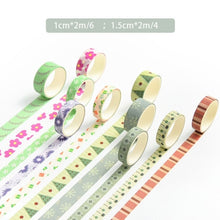 Load image into Gallery viewer, Colorful Patterns Washi Tapes (8 Designs)
