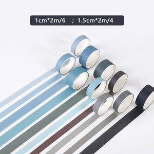 Colorful Patterns Washi Tapes (8 Designs)