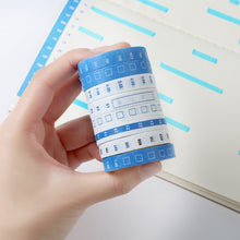 Load image into Gallery viewer, Mini Agenda Planner Washi Tape Set (4pcs)
