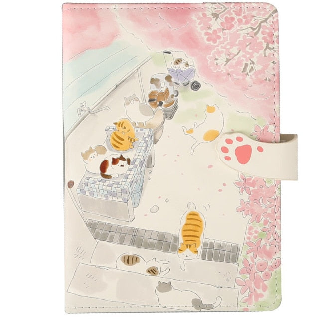 Cat Paw Leather Notebook Planner