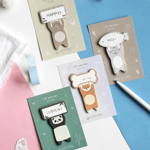 Lift Paw Paw Cartoon Memo Pad Set (4pcs)