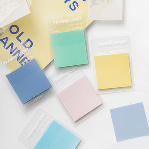 Morandi Color Translucent Sticky Notes (5 colors)
