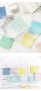 Morandi Color Translucent Sticky Notes (5 colors)