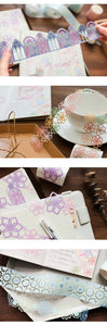 Japanese Style Lace Floral Masking Tapes (8 Designs)