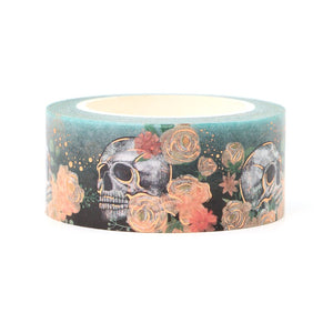 Limited Edition - Gold Foiled Floral & Skull Washi Tape