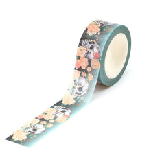 Load image into Gallery viewer, Limited Edition - Gold Foiled Floral &amp; Skull Washi Tape
