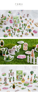 Colorful Plants & Animals Stickers