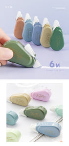 Macaron & Gray Tone Color Mini Correction Tape Sets