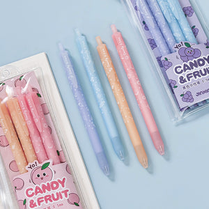 Candy & Fruit Gel Pen Sets (4 pcs a set)